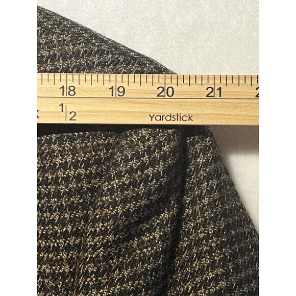 Vintage Burberry Mens 42R Brown Burgundy Tweed Houndstooth Blazer Sport Jacket - Picture 12 of 15